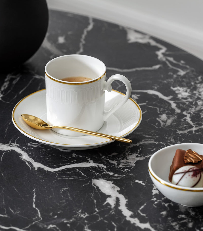 Villeroy & Boch bone porcelain Château Septfontaines espresso saucer (British brand)