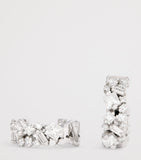 Suzanne Kalan white gold diamond hoop earrings, imported from the UK