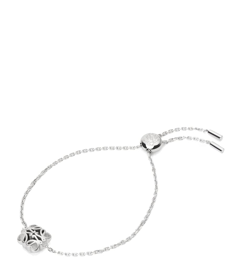 LOEWE sterling silver Bombé Anagram bracelet, imported from the UK