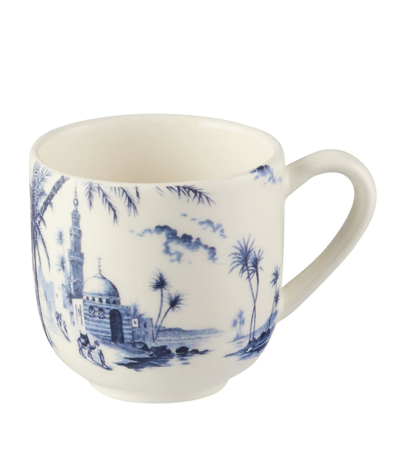 Gien Dépareillé espresso mug and saucer, imported from the UK