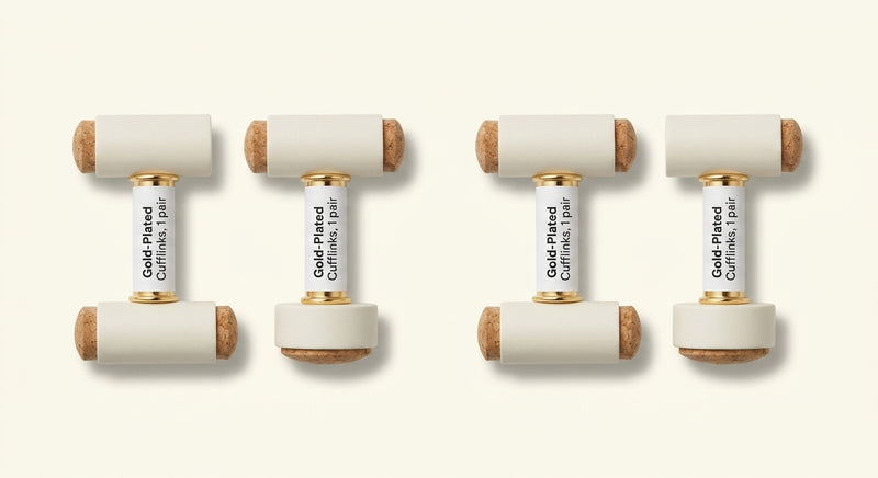Cartier 18kt yellow gold onyx spring cufflinks (British brand)