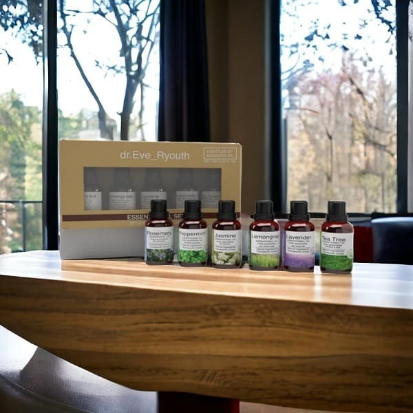 Dr Ever Youth essential oil set six bottles, imported from the UK