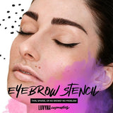 LUVYAH Eyebrow Stencils Template 24pcs, UK version
