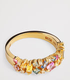 Suzanne Kalan pastel sapphire and diamond half band ring, UK version