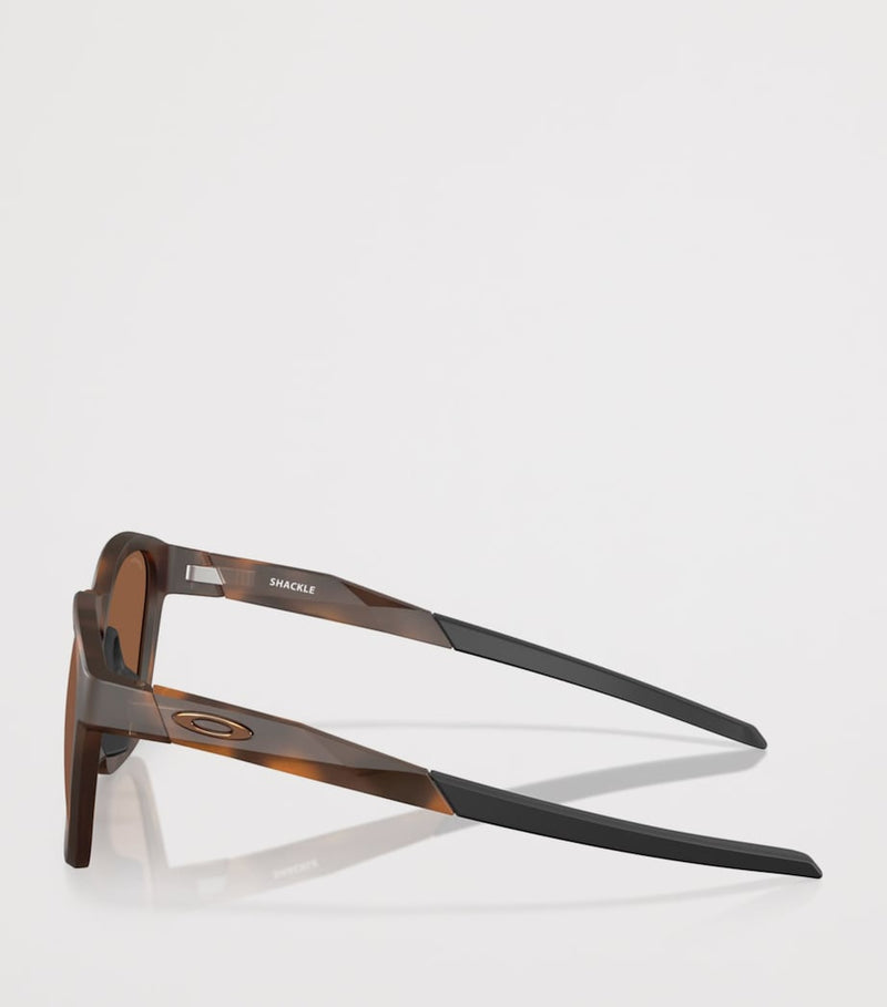 Oakley Shackle square sunglasses with Prizm lenses, imported from the UK