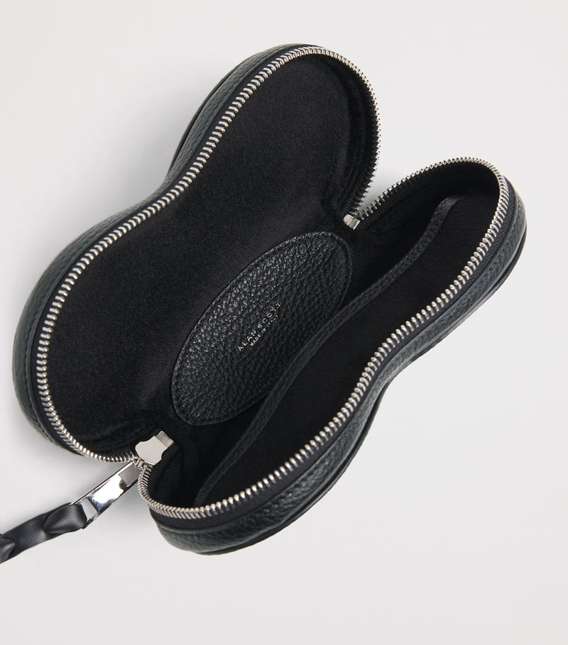 Alan Scott deerskin glasses case with cashmere lining, imported from the UK