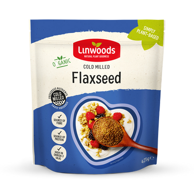 Holland & Barrett Linwoods Milled Organic Flaxseed Flax Seeds 425g- Buy online at McGrocer