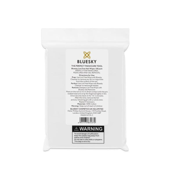 Bluesky Lint Free Wipes for Nail Care - British product