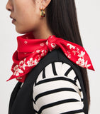 Claudie Pierlot silk printed square scarf 65cm, imported from the UK