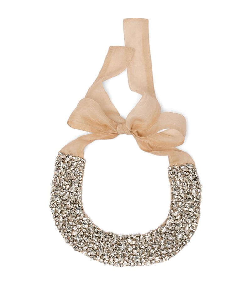 Marina Rinaldi embellished silk choker (British brand)