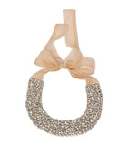 Marina Rinaldi embellished silk choker (British brand)
