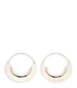 Harrods Max Mara Embossed Hoop Earrings- Buy online at McGrocer