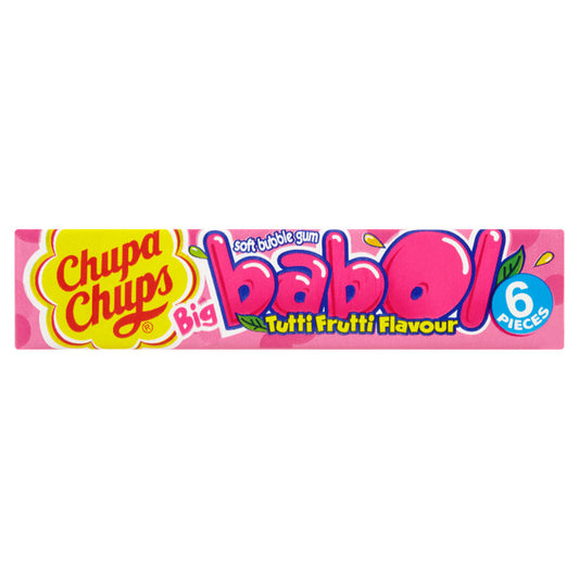 Chupa Chups Big Babol Tutti Frutti Soft Bubble Gum Snacks & Confectionery ASDA   
