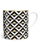 Fine Bone China Mug with Pastel Geometric Print