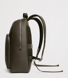 Carl Friedrik Ayrton grained leather backpack (British brand)