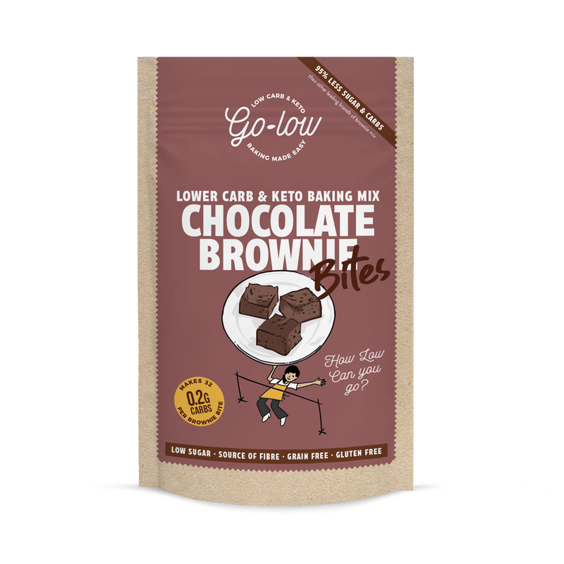 Go Low chocolate brownie baking mix 145g, imported from the UK