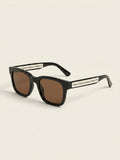 Celine D-frame sunglasses in black acetate - British product
