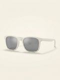 Prada Linea Rossa white rectangular sunglasses - British product