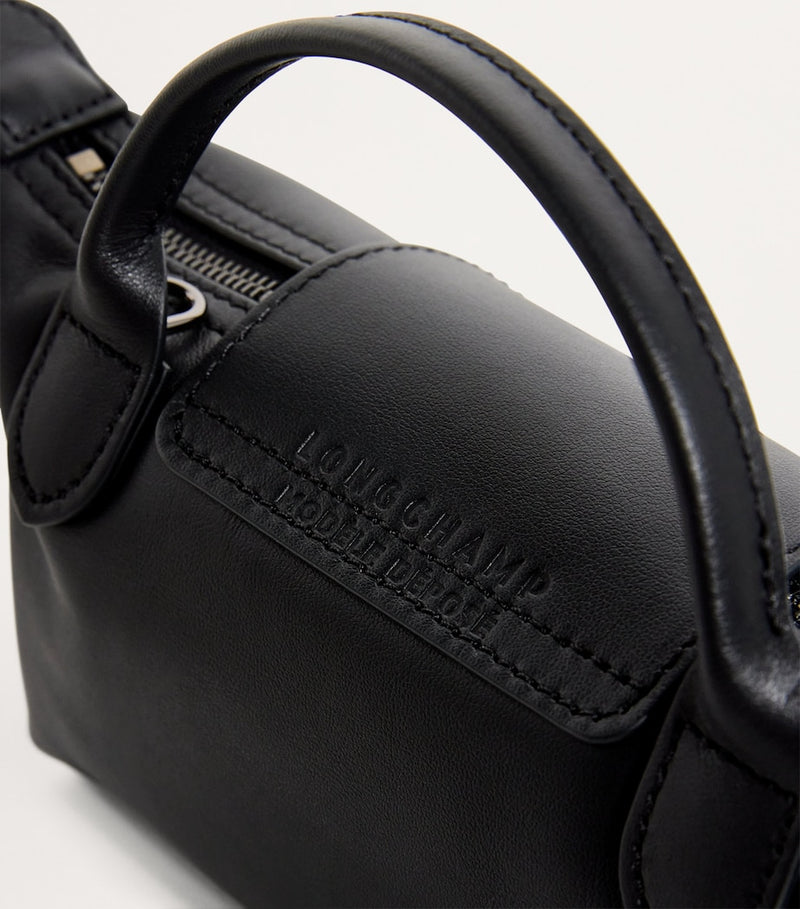 Longchamp Le Pliage Xtra leather pouch extra-small, imported from the UK