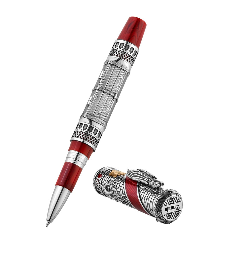 Montegrappa Sterling Silver Dracula rollerball pen, imported from the UK