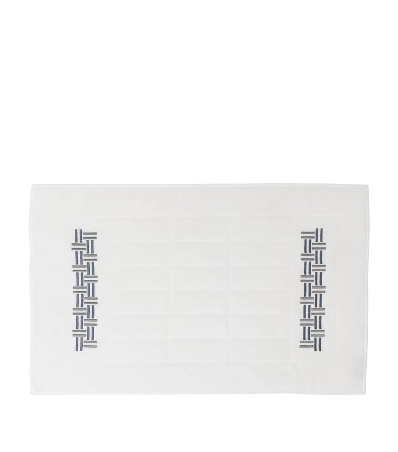 Frette basket weave bath mat 54cm x 87cm - British product