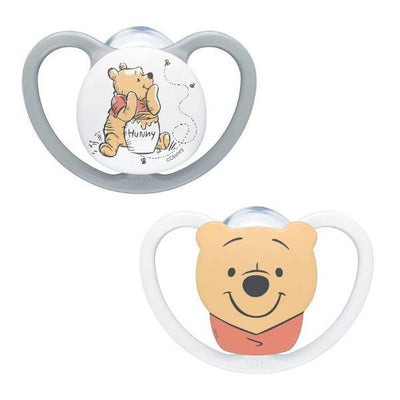 Superdrug Nuk Perfect Match Air Disney Winnie The Pooh Baby Soothers 2 Pack 6-18 Months- Buy online at McGrocer