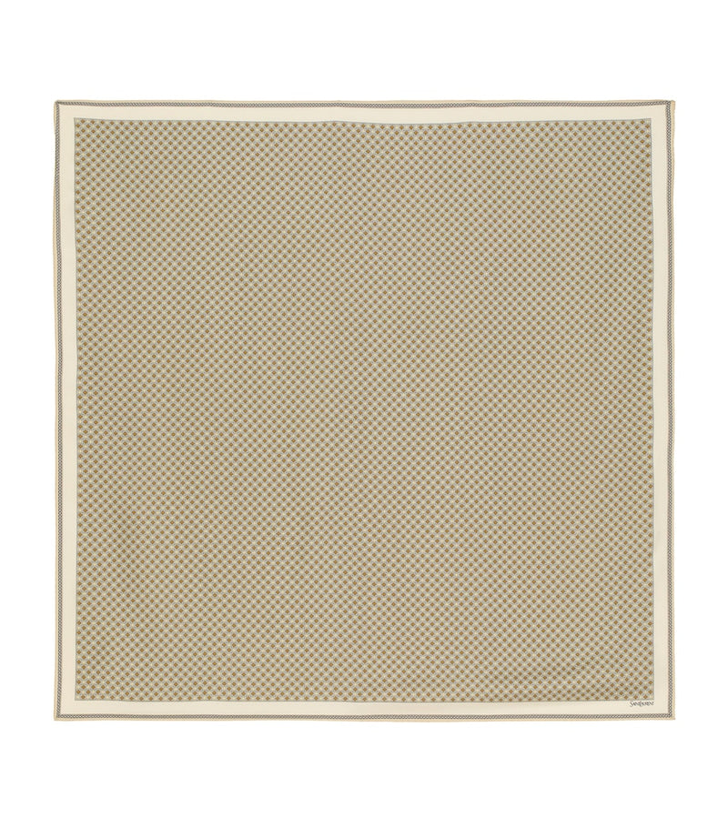 Saint Laurent scarf geometric print 90cm, imported from the UK