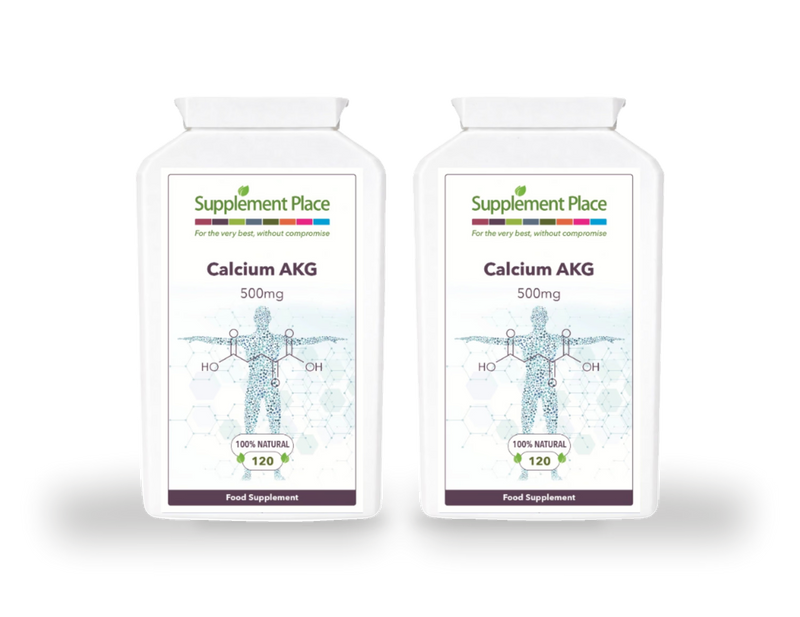Supplement Place Calcium AKG supplement 500mg 240 capsules (British brand)