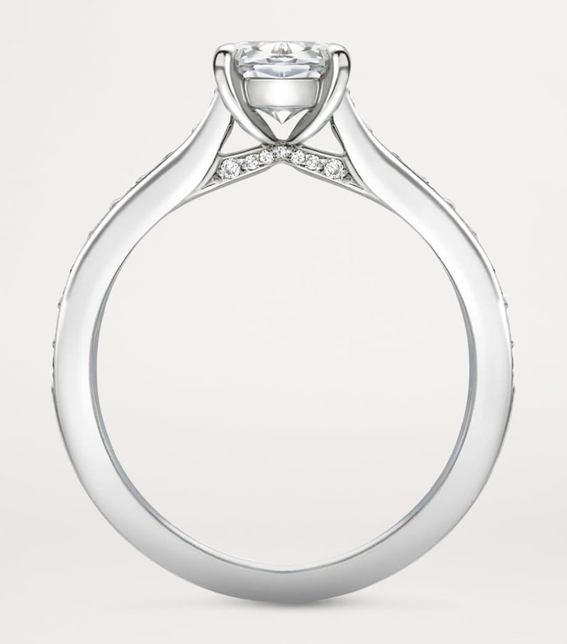 Boodles Harmony engagement ring with Ashoka-cut diamond, UK version