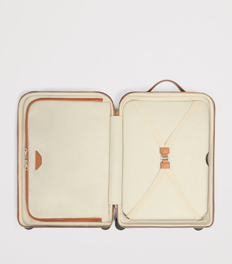 Aviteur leather carry-on suitcase 55cm - British product