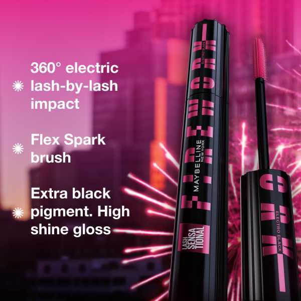 Maybelline Mascara Electro Black, imported from the UK