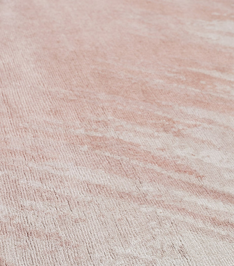 The Rug Company Wool-Bamboo Silk Splash Salmon rug 2.74m x 1.83m (British brand)