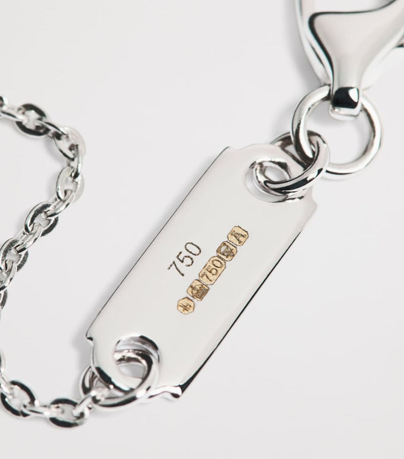 Harrods white gold diamond pendant necklace 0.25ct (British brand)