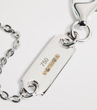 Harrods white gold diamond pendant necklace 0.25ct (British brand)