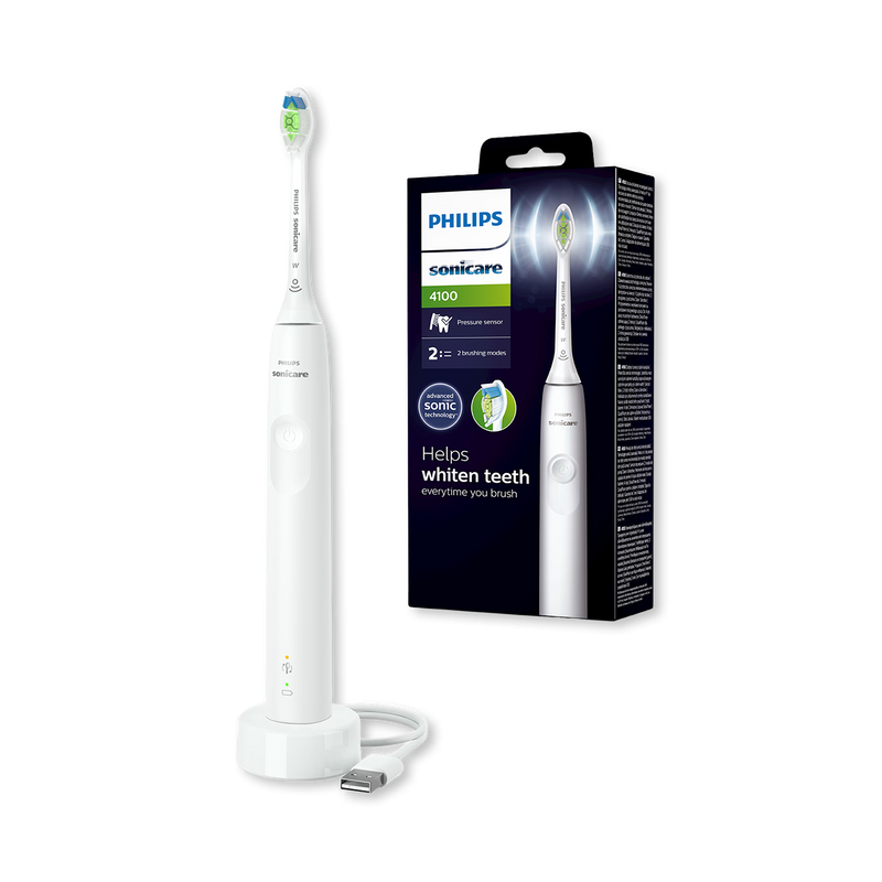 Philips Sonicare 4100 Series white electric toothbrush - British product