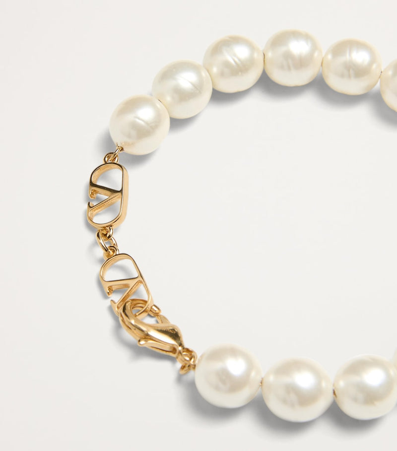 Valentino Garavani Coeur Royal beaded bracelet, imported from the UK