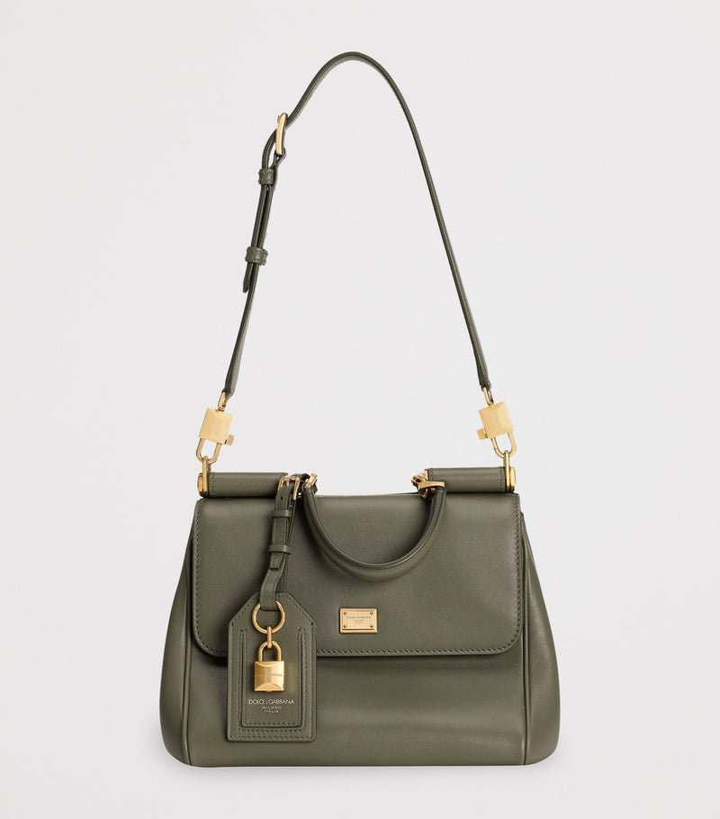 Dolce&Gabbana My Sicily calfskin top-handle bag, imported from the UK