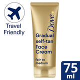 Superdrug Dove Summer Revived Fair-Medium Gradual Self Tan Face Cream 75ml- Buy online at McGrocer