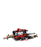Lego F1 Pit Stop set with Ferrari car and pit crew, UK version