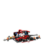 Lego F1 Pit Stop set with Ferrari car and pit crew, UK version