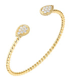 Boucheron Serpent Bohème bracelet yellow gold diamond bangle, imported from the UK