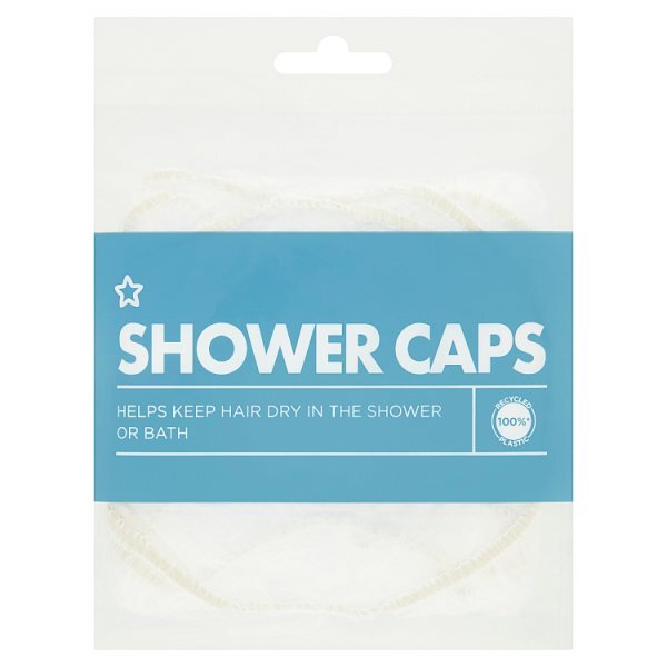Superdrug Clear Shower Caps 3 Pack GOODS Superdrug