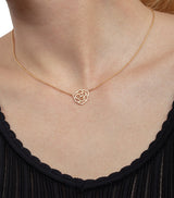Harrods Piaget Rose Gold and Diamond Rose Pendant Necklace- Buy online at McGrocer