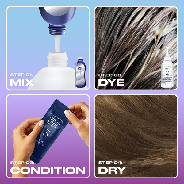 Clairol Nice'n Easy Dark Blonde Semi-Permanent Hair Dye - British product