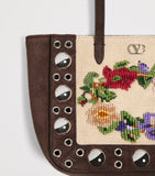 Valentino Garavani mini suede beaded Nellcôte shoulder bag - British product