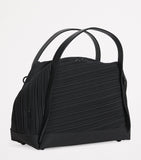 Pleats Please Issey Miyake mini bias pleats duffle bag, imported from the UK
