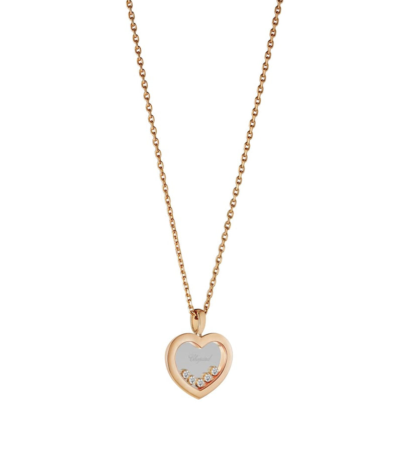 Chopard Happy Diamonds rose gold pendant - British product