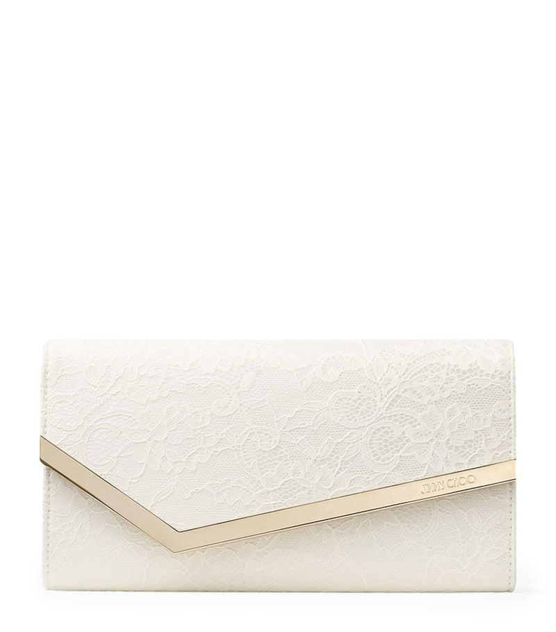 Jimmy Choo Lace Emmie clutch bag, UK version