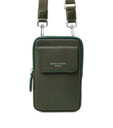Harrods Aspinal of London Leather Reporter Crossbody Phone Pouch- Buy online at McGrocer