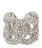 Dolce&Gabbana embellished DG Millennials logo ring, UK version